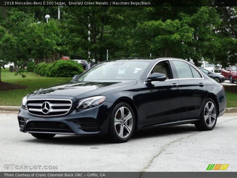 Emerald Green Metallic / Macchiato Beige/Black 2018 Mercedes-Benz E 300 Sedan