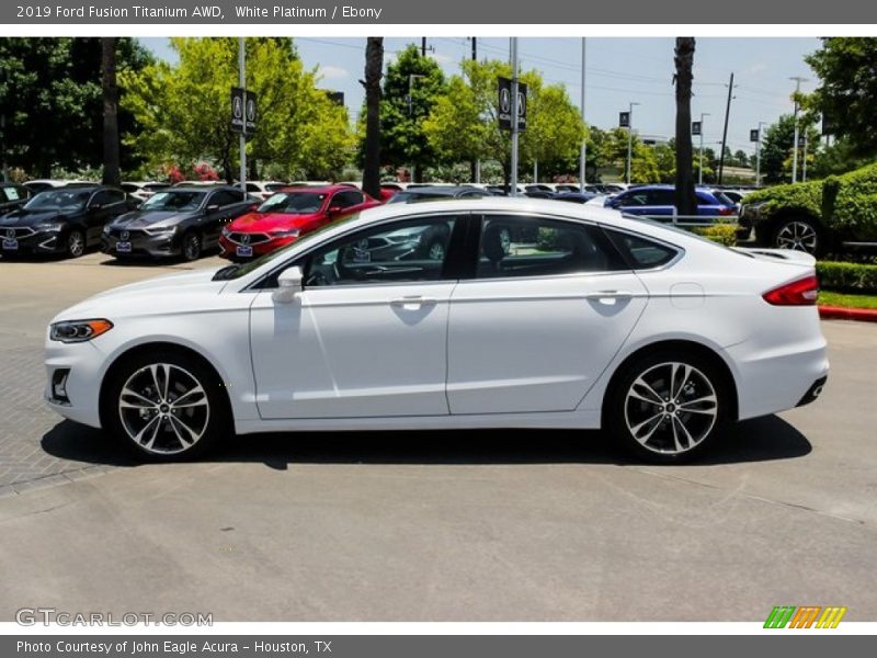 White Platinum / Ebony 2019 Ford Fusion Titanium AWD