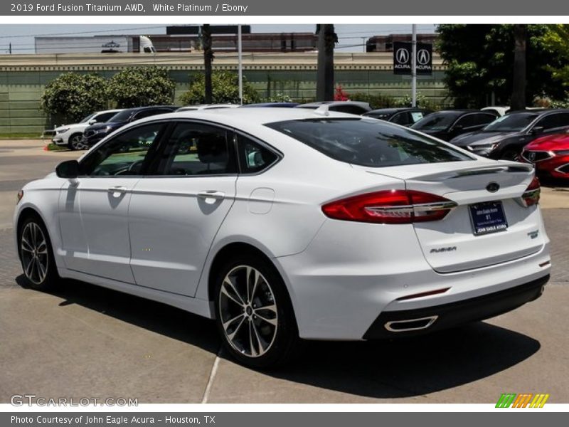 White Platinum / Ebony 2019 Ford Fusion Titanium AWD