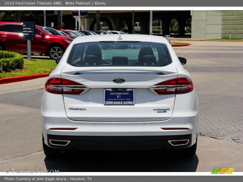 White Platinum / Ebony 2019 Ford Fusion Titanium AWD
