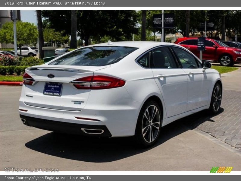 White Platinum / Ebony 2019 Ford Fusion Titanium AWD
