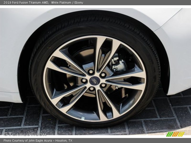 White Platinum / Ebony 2019 Ford Fusion Titanium AWD