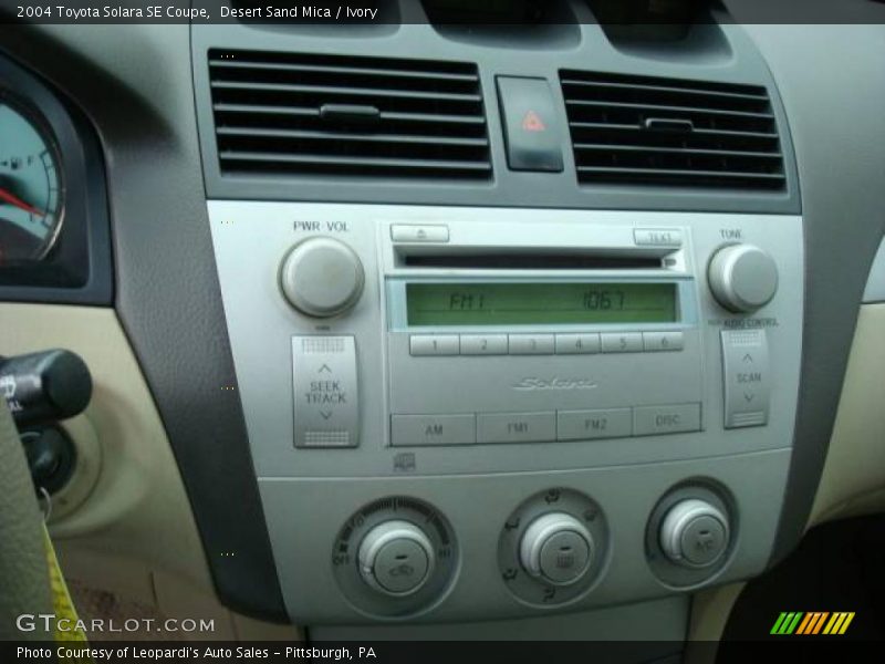 Desert Sand Mica / Ivory 2004 Toyota Solara SE Coupe