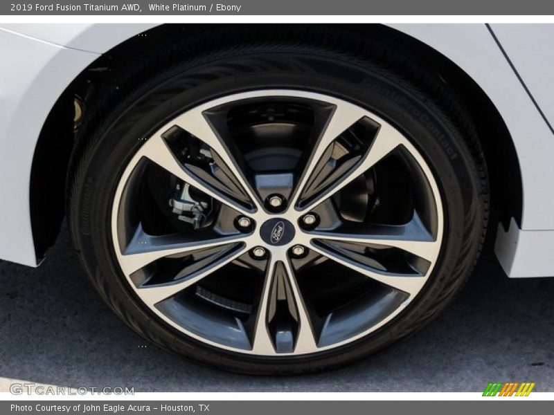 White Platinum / Ebony 2019 Ford Fusion Titanium AWD