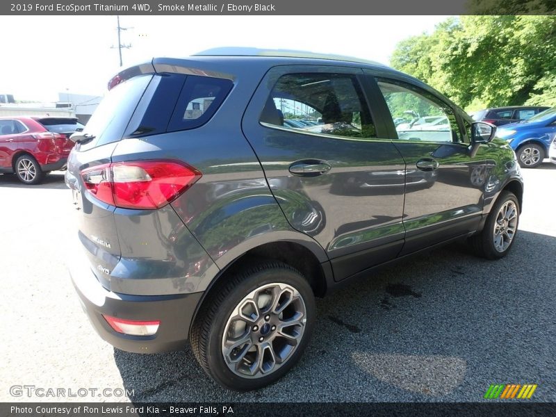 Smoke Metallic / Ebony Black 2019 Ford EcoSport Titanium 4WD