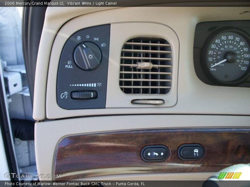 Vibrant White / Light Camel 2006 Mercury Grand Marquis LS
