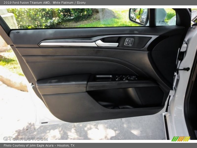 White Platinum / Ebony 2019 Ford Fusion Titanium AWD