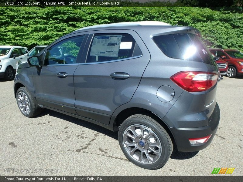 Smoke Metallic / Ebony Black 2019 Ford EcoSport Titanium 4WD