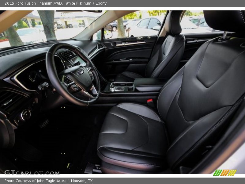 White Platinum / Ebony 2019 Ford Fusion Titanium AWD