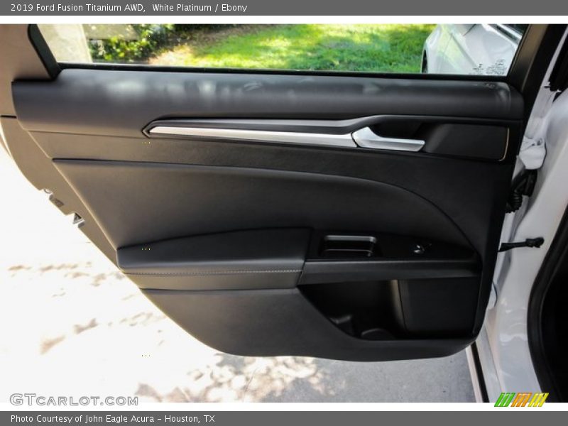 White Platinum / Ebony 2019 Ford Fusion Titanium AWD