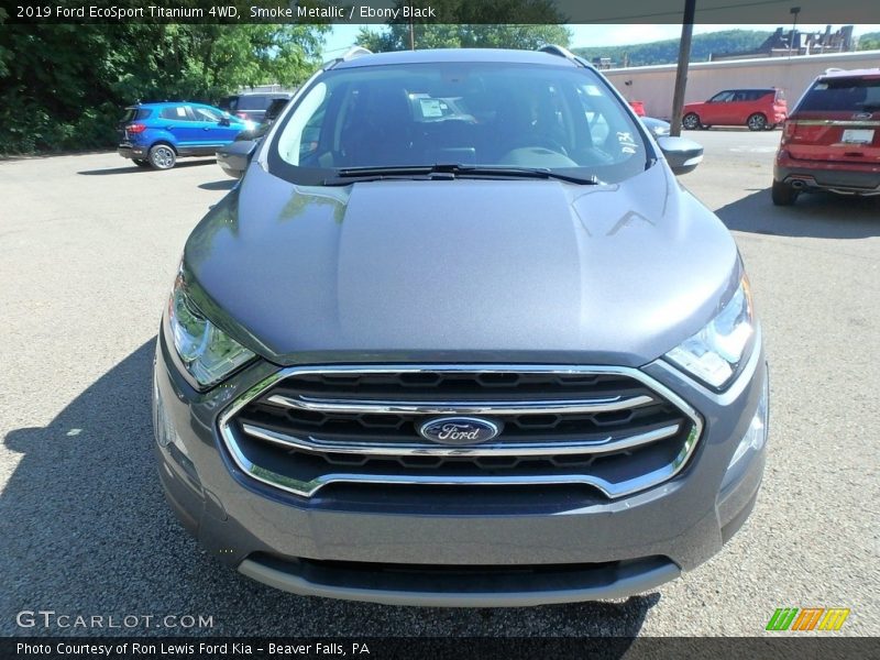 Smoke Metallic / Ebony Black 2019 Ford EcoSport Titanium 4WD