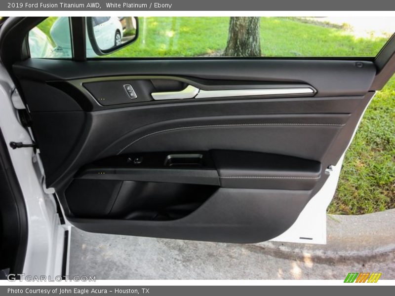 White Platinum / Ebony 2019 Ford Fusion Titanium AWD