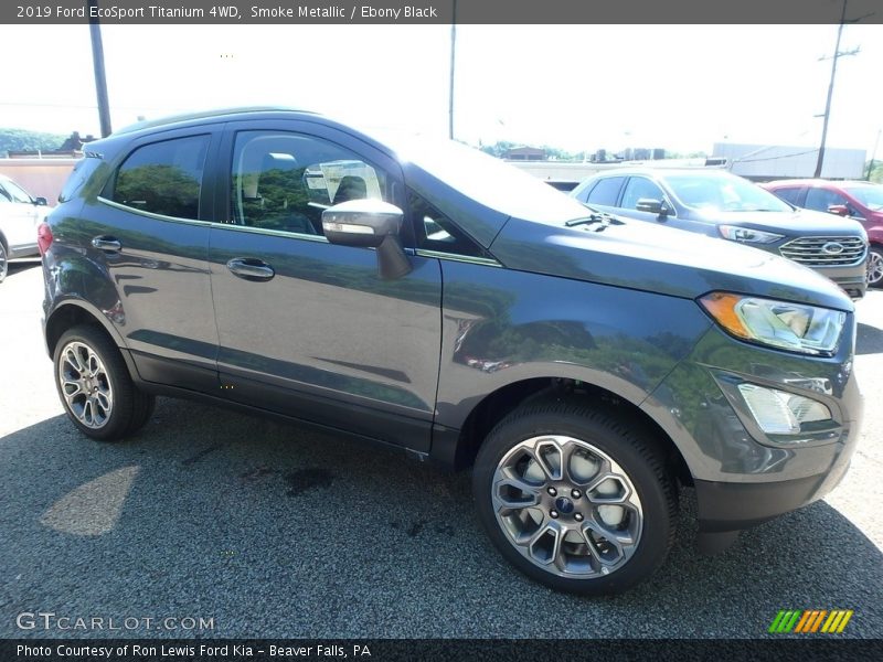 Smoke Metallic / Ebony Black 2019 Ford EcoSport Titanium 4WD