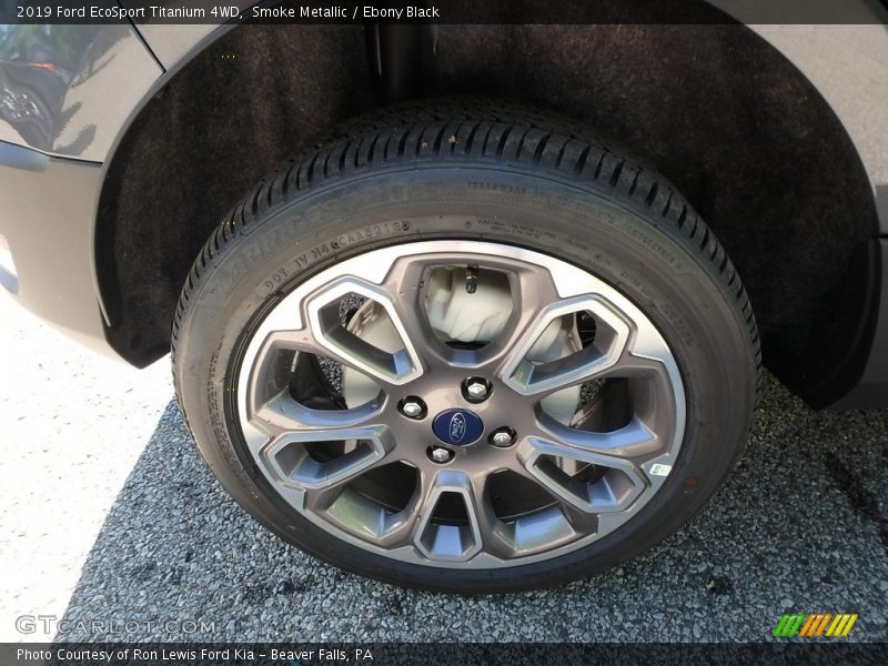 Smoke Metallic / Ebony Black 2019 Ford EcoSport Titanium 4WD