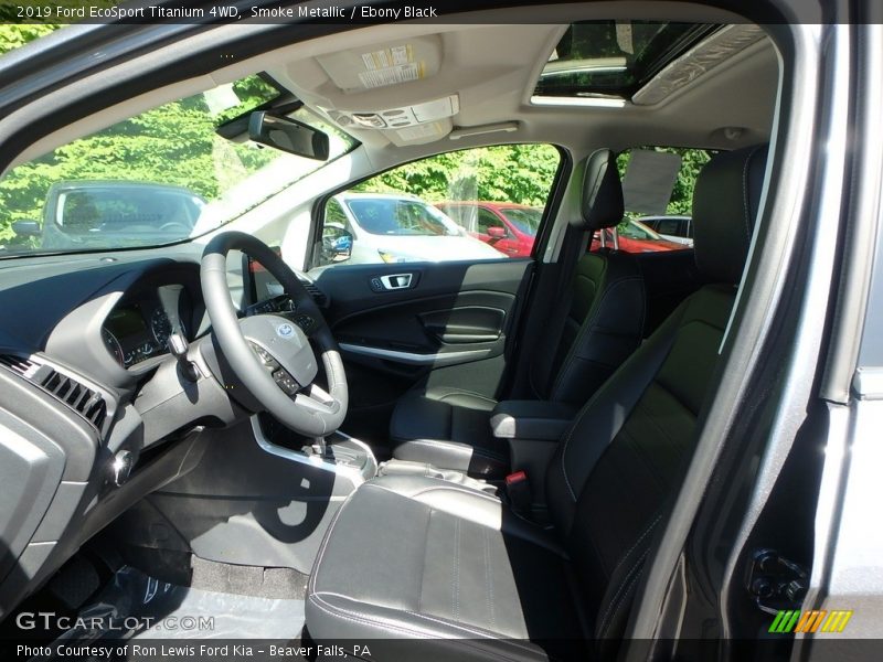 Smoke Metallic / Ebony Black 2019 Ford EcoSport Titanium 4WD