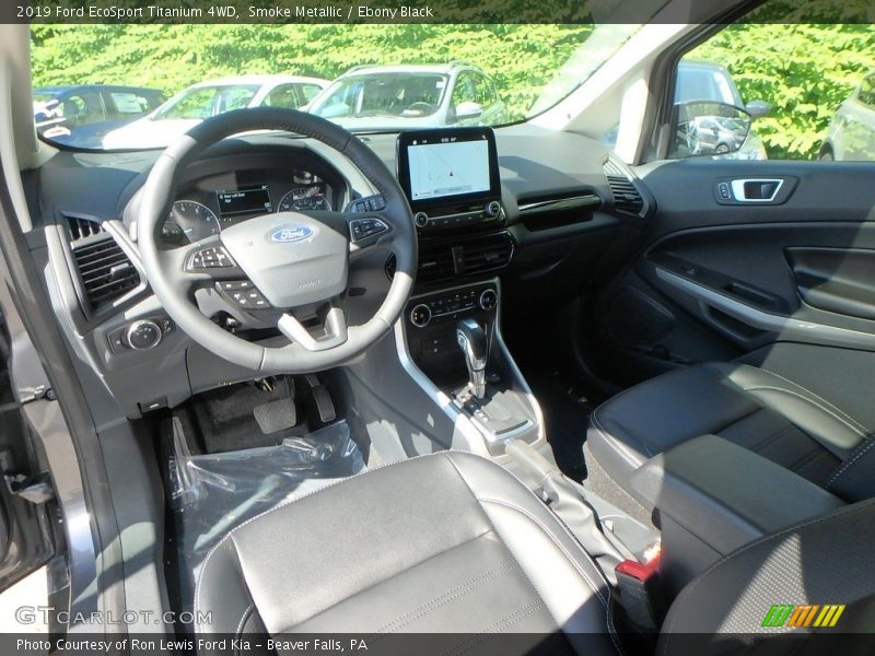 Smoke Metallic / Ebony Black 2019 Ford EcoSport Titanium 4WD