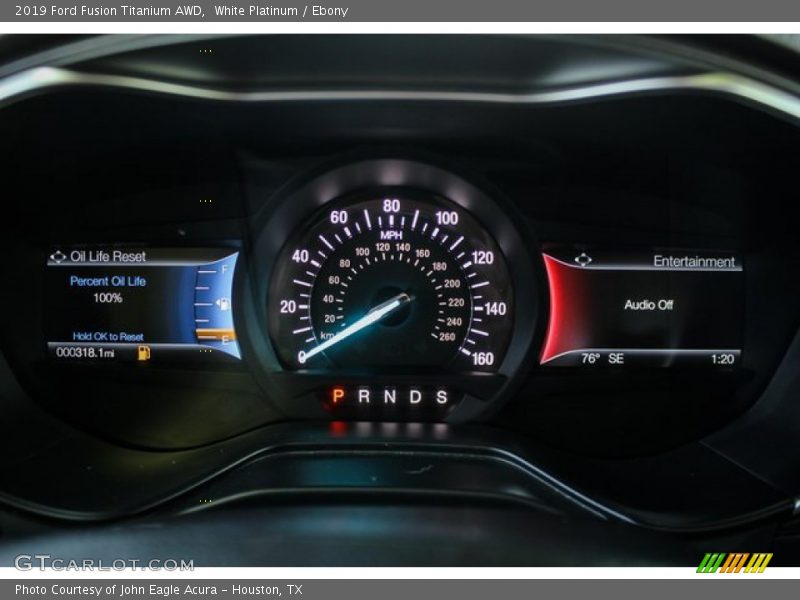 White Platinum / Ebony 2019 Ford Fusion Titanium AWD