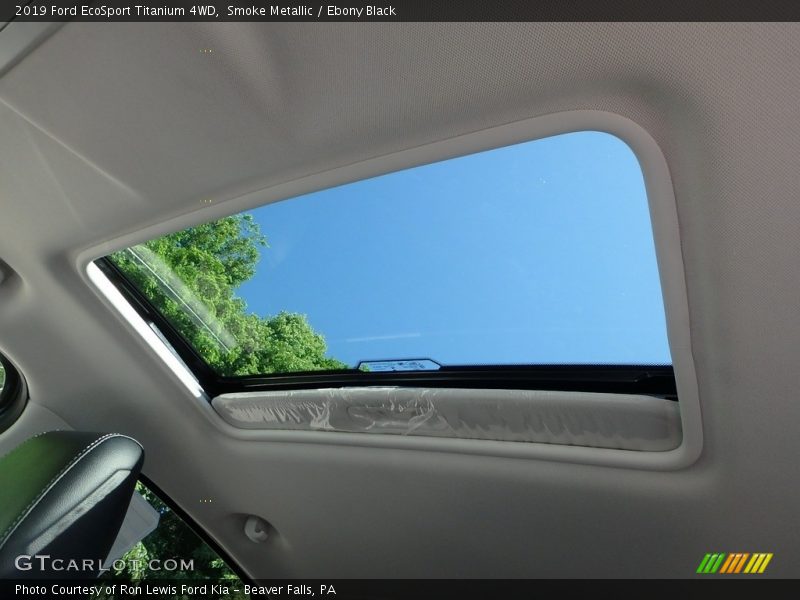 Smoke Metallic / Ebony Black 2019 Ford EcoSport Titanium 4WD