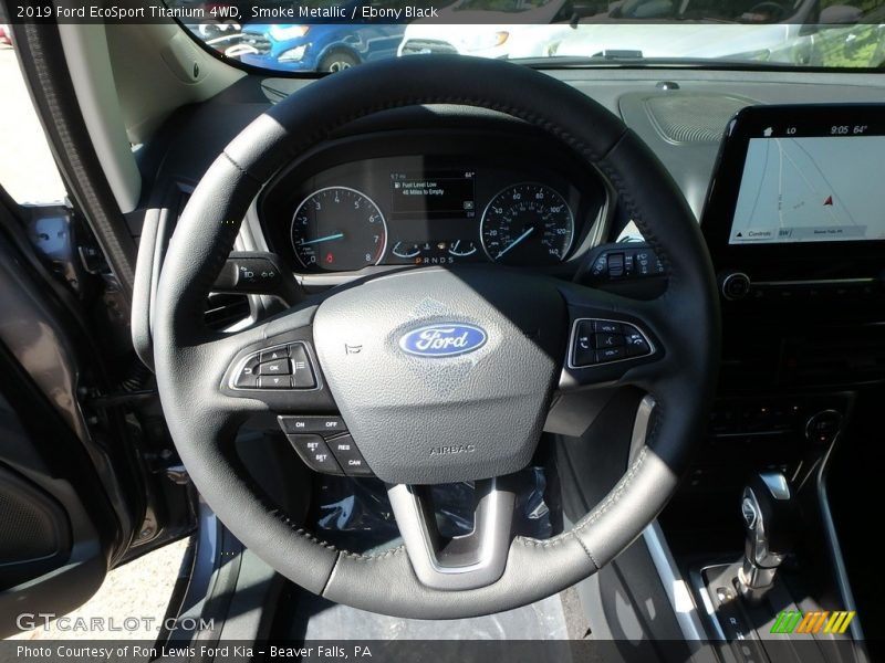 Smoke Metallic / Ebony Black 2019 Ford EcoSport Titanium 4WD