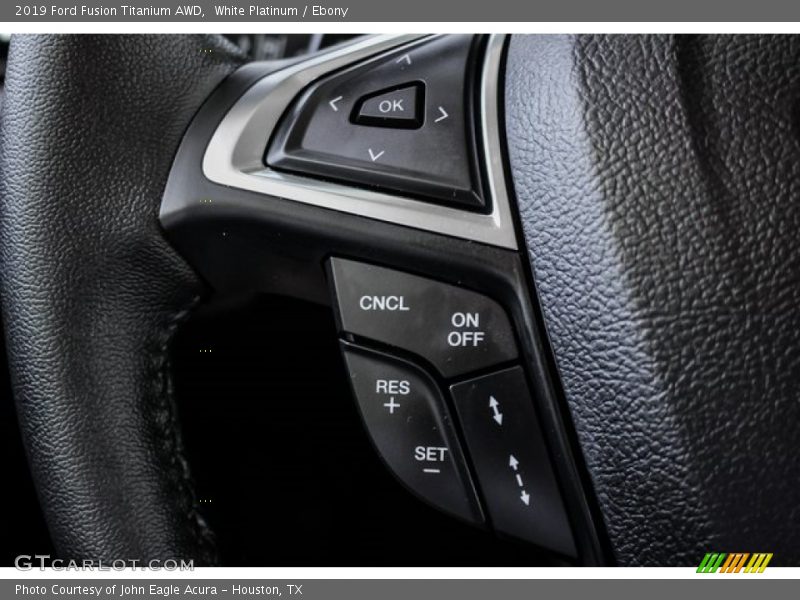 White Platinum / Ebony 2019 Ford Fusion Titanium AWD