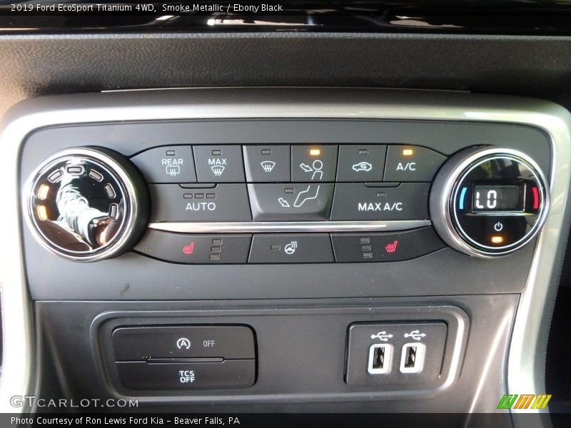 Smoke Metallic / Ebony Black 2019 Ford EcoSport Titanium 4WD