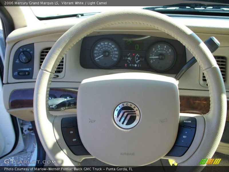 Vibrant White / Light Camel 2006 Mercury Grand Marquis LS
