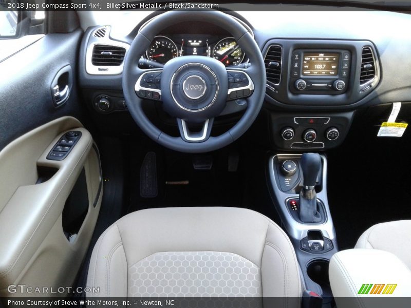 Billet Silver Metallic / Black/Sandstorm 2018 Jeep Compass Sport 4x4