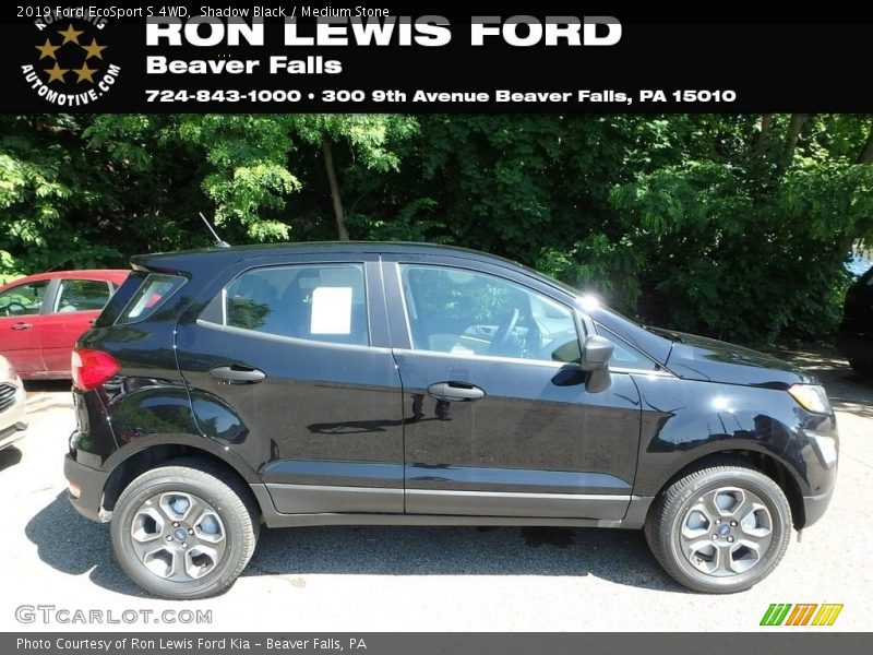 Shadow Black / Medium Stone 2019 Ford EcoSport S 4WD