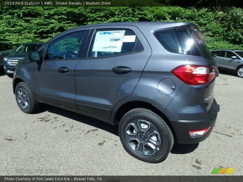 Smoke Metallic / Medium Stone 2019 Ford EcoSport S 4WD