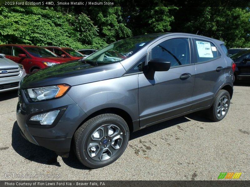 Smoke Metallic / Medium Stone 2019 Ford EcoSport S 4WD