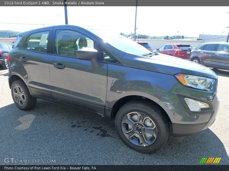 Smoke Metallic / Medium Stone 2019 Ford EcoSport S 4WD