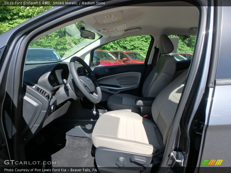 Smoke Metallic / Medium Stone 2019 Ford EcoSport S 4WD
