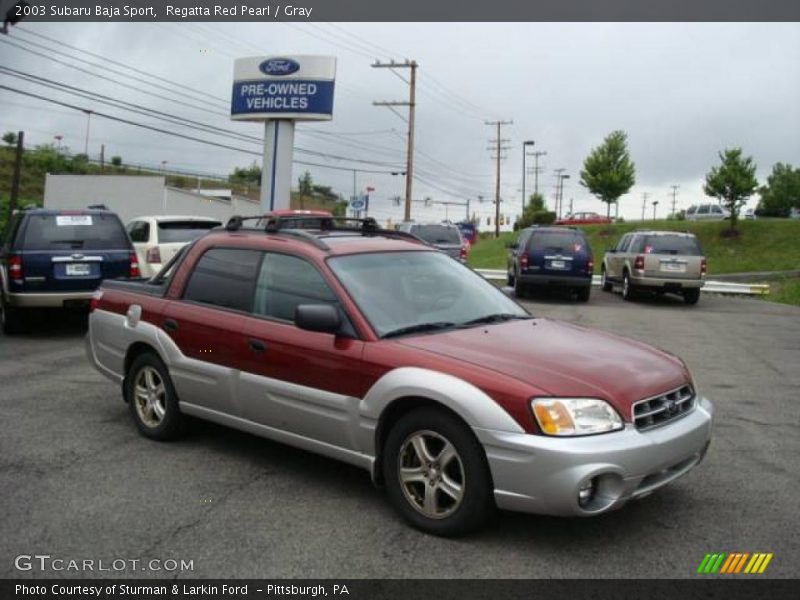 Regatta Red Pearl / Gray 2003 Subaru Baja Sport