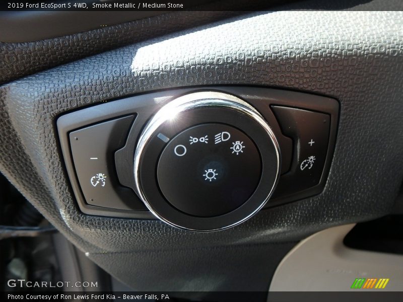 Smoke Metallic / Medium Stone 2019 Ford EcoSport S 4WD