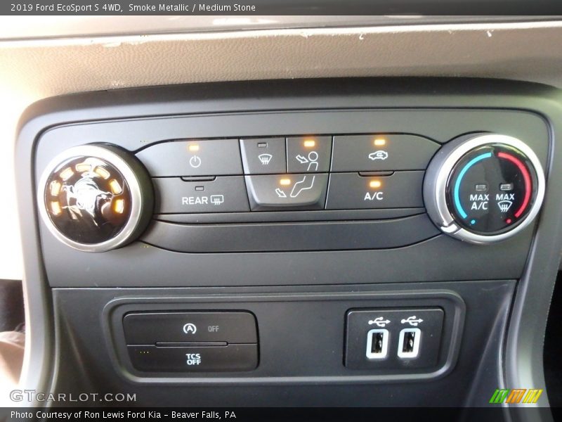 Smoke Metallic / Medium Stone 2019 Ford EcoSport S 4WD