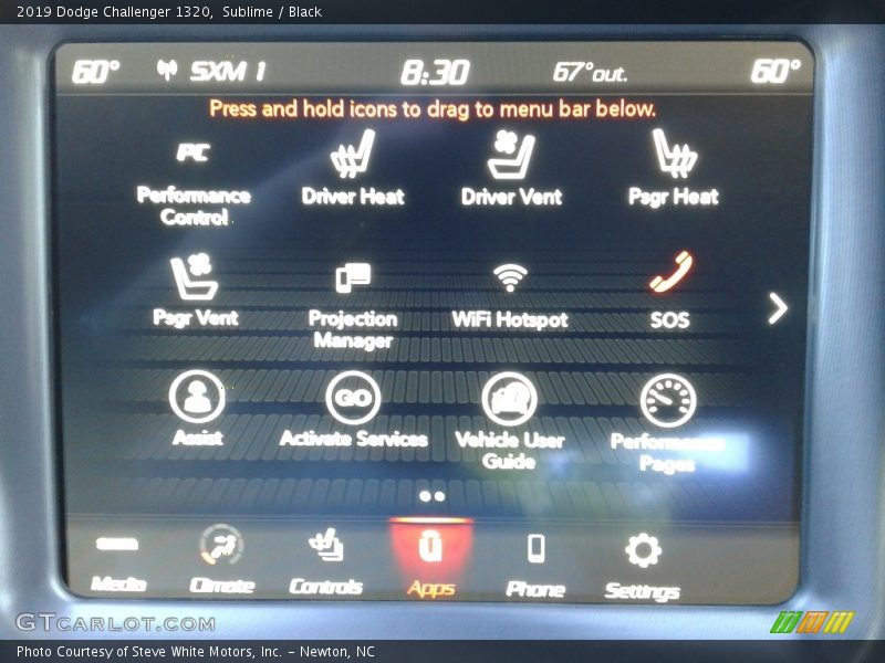 Sublime / Black 2019 Dodge Challenger 1320