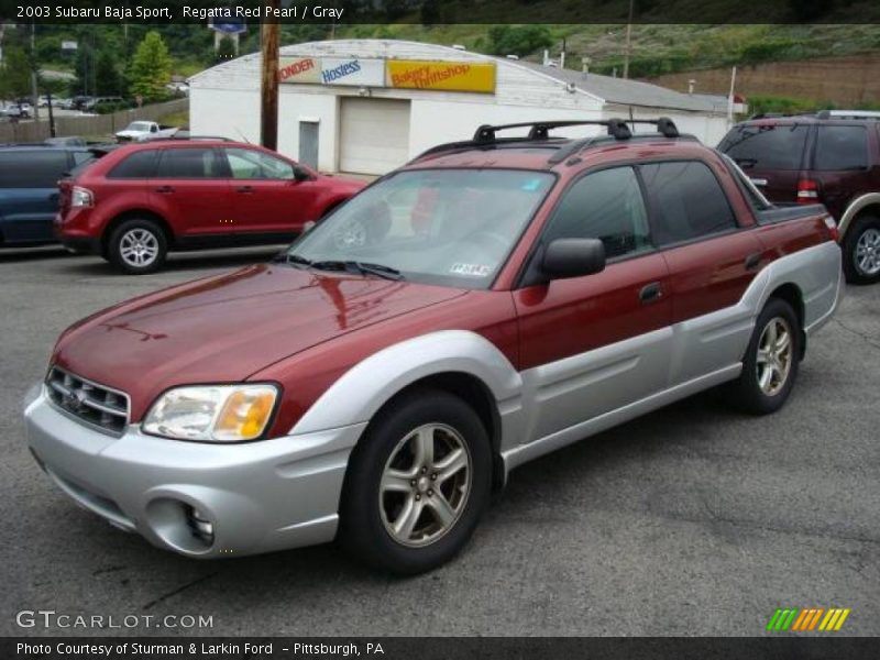 Regatta Red Pearl / Gray 2003 Subaru Baja Sport