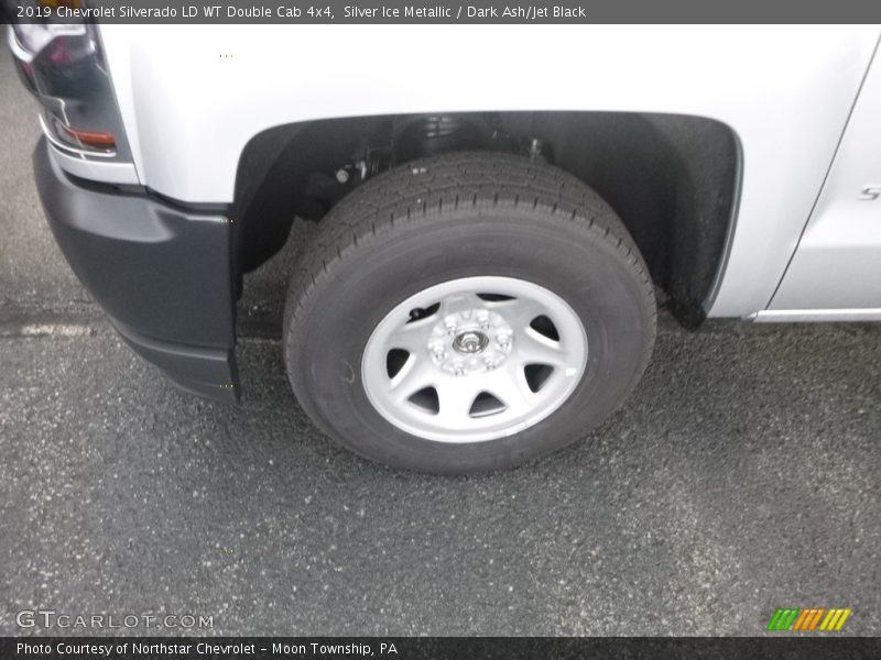 Silver Ice Metallic / Dark Ash/Jet Black 2019 Chevrolet Silverado LD WT Double Cab 4x4