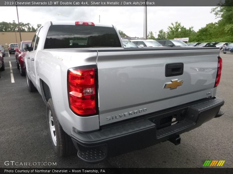Silver Ice Metallic / Dark Ash/Jet Black 2019 Chevrolet Silverado LD WT Double Cab 4x4