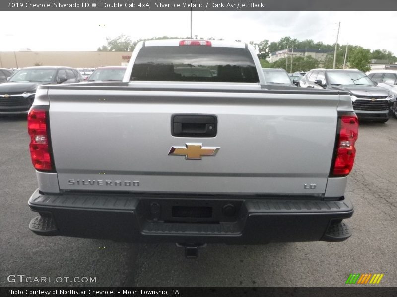 Silver Ice Metallic / Dark Ash/Jet Black 2019 Chevrolet Silverado LD WT Double Cab 4x4