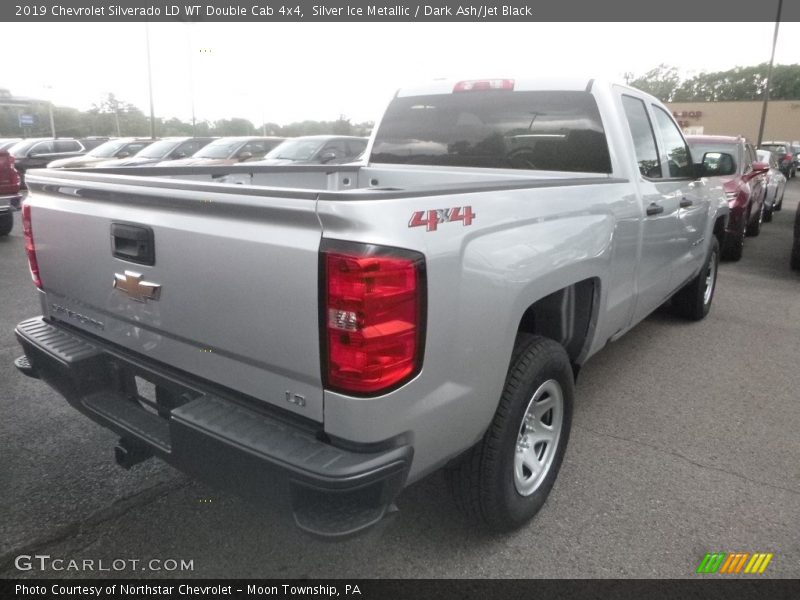 Silver Ice Metallic / Dark Ash/Jet Black 2019 Chevrolet Silverado LD WT Double Cab 4x4
