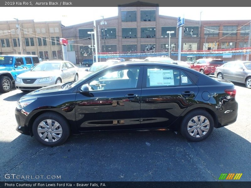 Aurora Black / Black 2019 Kia Rio S