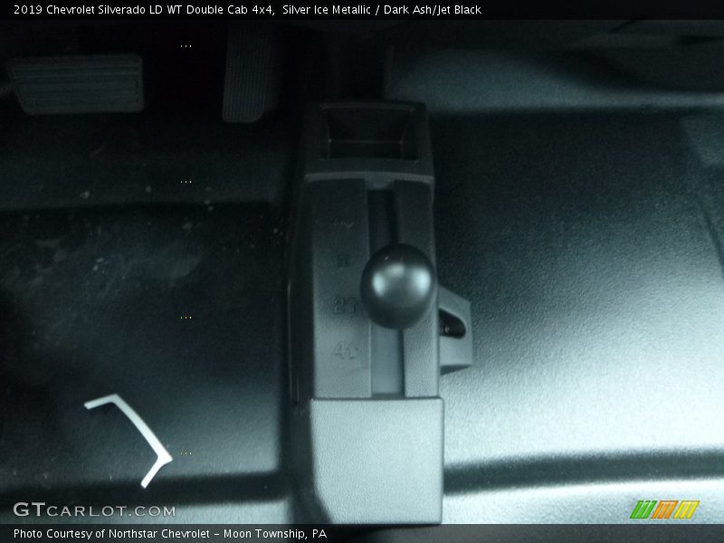 Silver Ice Metallic / Dark Ash/Jet Black 2019 Chevrolet Silverado LD WT Double Cab 4x4