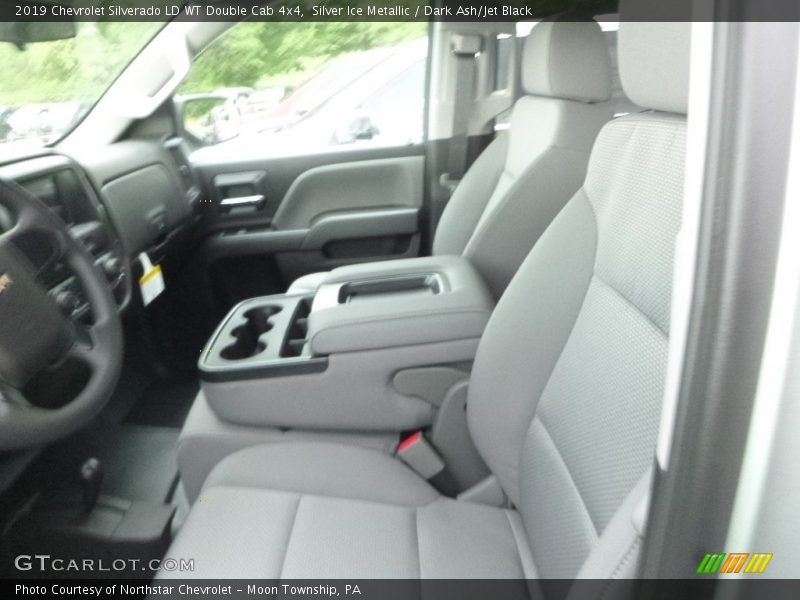 Silver Ice Metallic / Dark Ash/Jet Black 2019 Chevrolet Silverado LD WT Double Cab 4x4