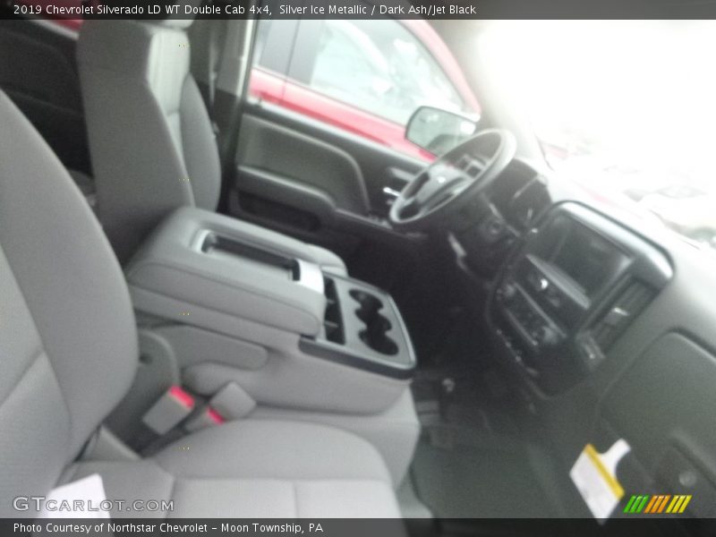Silver Ice Metallic / Dark Ash/Jet Black 2019 Chevrolet Silverado LD WT Double Cab 4x4