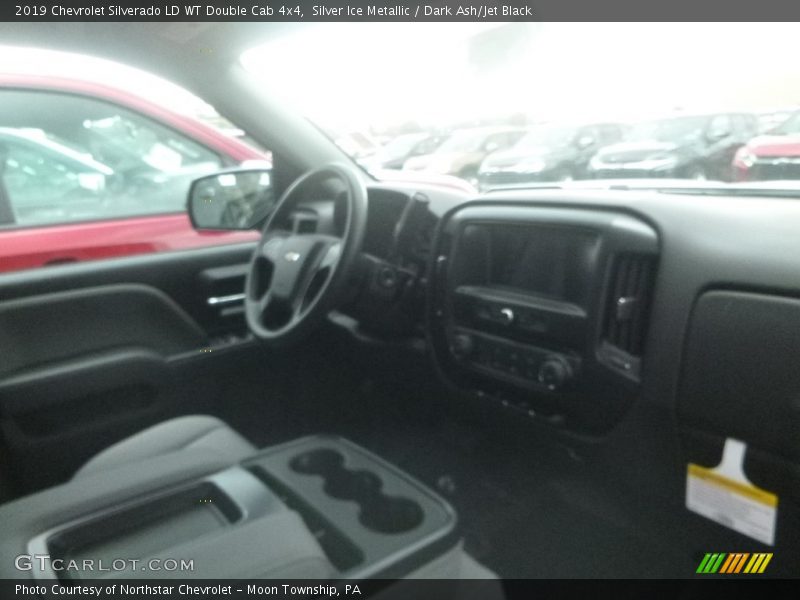 Silver Ice Metallic / Dark Ash/Jet Black 2019 Chevrolet Silverado LD WT Double Cab 4x4