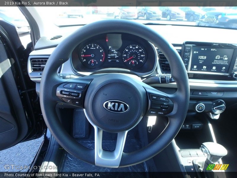 Aurora Black / Black 2019 Kia Rio S