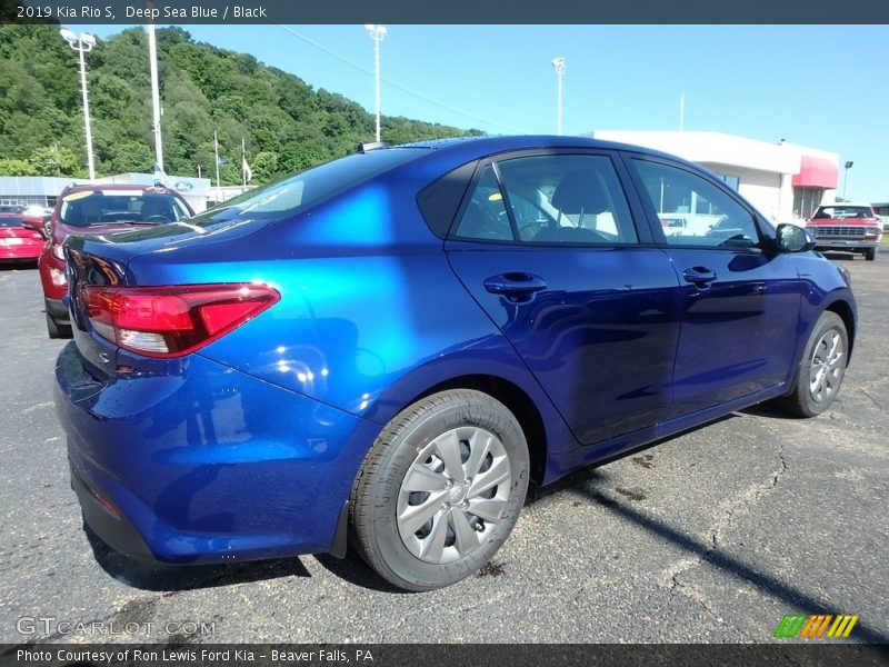 Deep Sea Blue / Black 2019 Kia Rio S