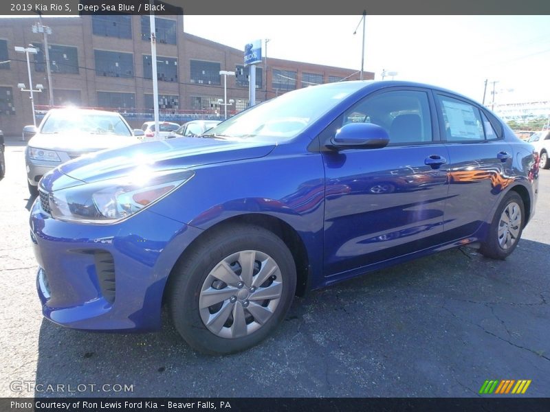 Deep Sea Blue / Black 2019 Kia Rio S