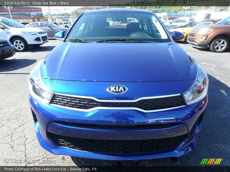 Deep Sea Blue / Black 2019 Kia Rio S